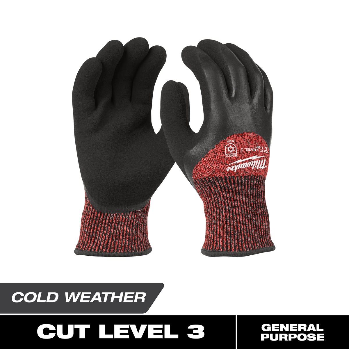 Milwaukee 48-22-8923E Cut Level 3 Winter Insulated Gloves - XL (Pack of 72)