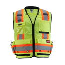 Milwaukee 48-73-5162 Class 2 Surveyor's High Visibility Yellow Safety Vest - L/XL (Pack of 6)