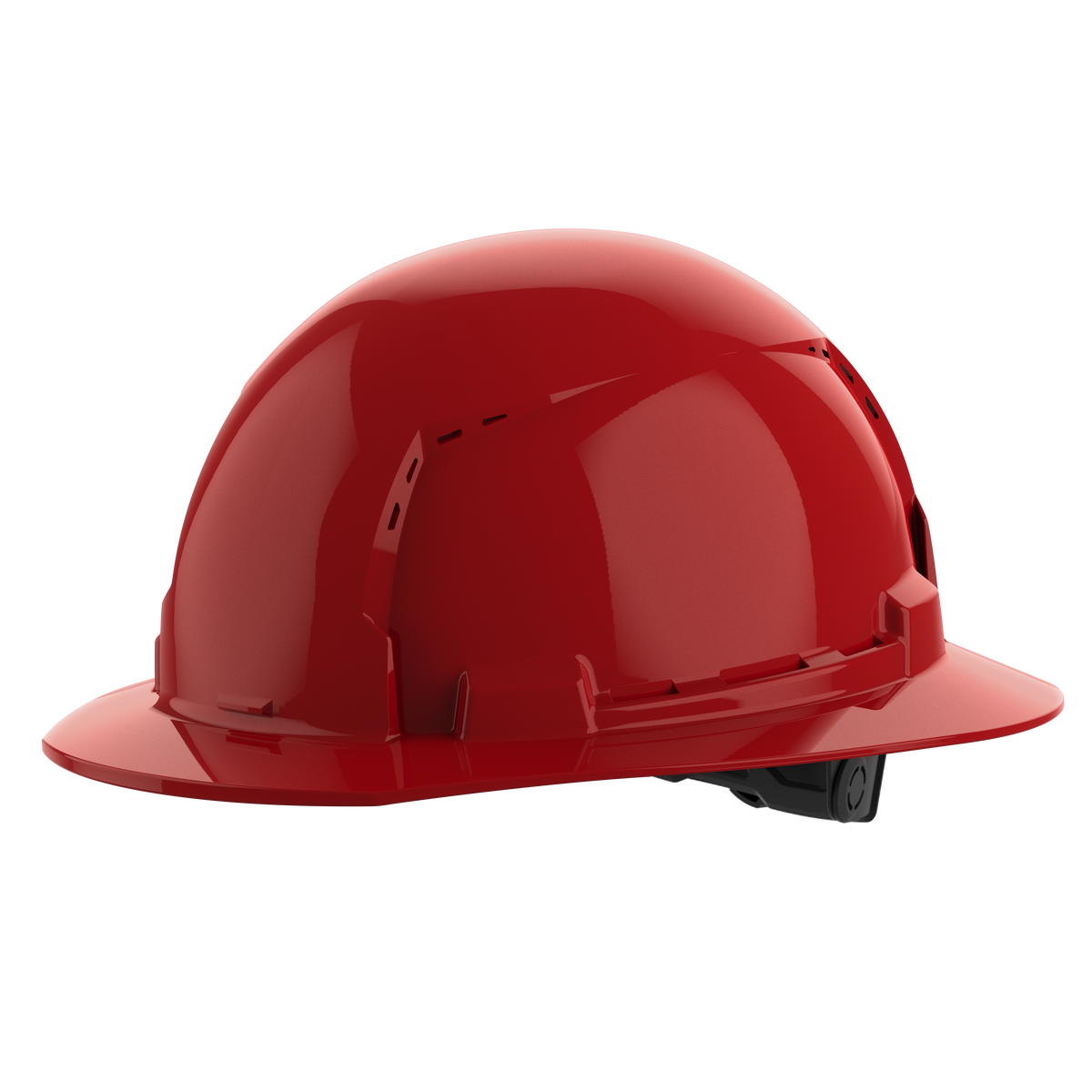Milwaukee 48-73-1229 BOLT Red Full Brim Vented Hard Hat w/6pt Ratcheting Suspension (USA) - Type 1, Class C (Pack of 5)
