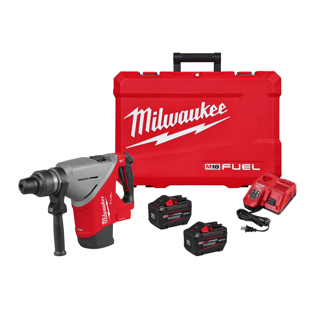 Milwaukee 2918-22HD M18 FUEL 1-3/4" SDS MAX Rotary Hammer Kit w/ ONE-KEY