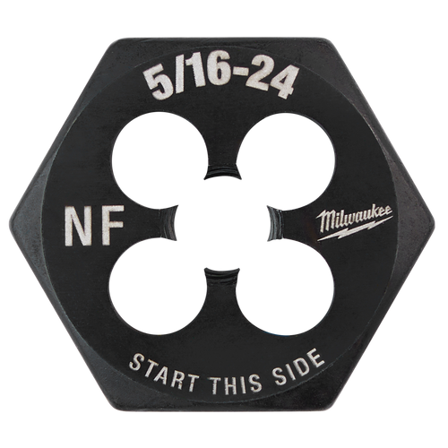 Milwaukee 49-57-5344 5/16"-24 NF 1-Inch Hex Threading Die