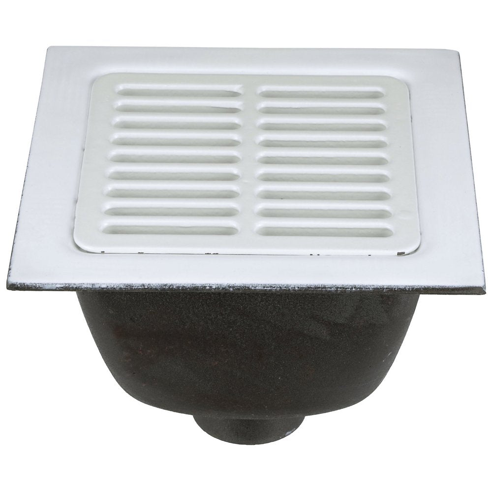 Zurn FD2375-PO4-H Floor Sink, Cast Iron, Push-On
