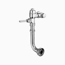 Sloan Naval 120-1.6 Exposed Manual Flushometer, 1.6 gpf, Rear Spud, Polished Chrome, Ground Joint Control Stop, Less Vacuum Breaker, 1-1/4" Flush Connection