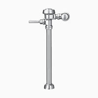 Sloan Royal 117-6.5 Exposed Manual Flushometer, 6.5 gpf, Top Spud, Polished Chrome, Nickel-Silver Handle, Front of Valve Handle