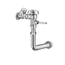 Sloan Royal 130-3.5 Exposed Manual Flushometer, 3.5 gpf, Side Spud, Polished Chrome, 1-1/4" Flush Connection