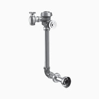 Sloan Royal 154-1.6 Concealed Manual Flushometer, 1.6 gpf, Rear Spud, Unfinished (Rough Brass), 5-3/4" LDIM, Wall Box Version
