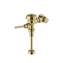 Sloan Royal 186-1.5 Exposed Manual Flushometer, 1.5 gpf, Top Spud, Polished Brass, 3" Metal Oscillating, Front of Valve Handle
