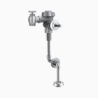 Sloan Royal 197-1.0 Concealed Manual Flushometer, 1.0 gpf, Top Spud, Unfinished (Rough Brass), 11-3/4" LDIM