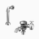 Sloan Royal 312-1.28 Exposed Manual Flushometer, 1.28 gpf, Top Spud, Unfinished (Rough Brass), 3-3/4" LDIM