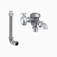 Sloan Royal 313-1.6 Concealed Manual Flushometer, 1.6 gpf, Top Spud, Unfinished (Rough Brass), 12-3/4" LDIM