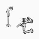 Sloan Royal 320-0.5 Exposed Manual Flushometer, 0.5 gpf, Top Spud, Polished Chrome, 10-3/4" LDIM, Metal Index Handle