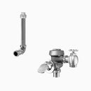 Sloan Royal 343-1.5 Concealed Manual Flushometer, 1.5 gpf, Top Spud, Unfinished (Rough Brass), 11-3/4" LDIM