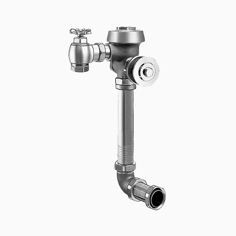 Sloan Royal 603-1.6 Concealed Manual Flushometer, 1.6 gpf, Rear Spud, Unfinished (Rough Brass), 22-3/4" LDIM