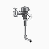 Sloan Royal 613-1.5 Concealed Manual Flushometer, 1.5 gpf, Top Spud, Unfinished (Rough Brass), 9-3/4" LDIM, 3" Metal Oscillating Handle