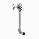 Sloan Royal 681-3.5 Concealed Manual Flushometer, 3.5 gpf, Top Spud, Unfinished (Rough Brass), 12-3/4" LDIM