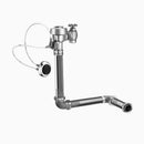 Sloan Royal 943-3.5 Concealed Manual Flushometer, 3.5 gpf, Rear Spud, Unfinished (Rough Brass), Ground Joint Control Stop, 1" Straight Control Stop