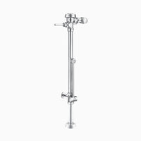 Sloan Royal BPW 1000-1.6 Exposed Manual Flushometer, 1.6 gpf, 1" Straight Control Stop, Wheel Handle Control Stop
