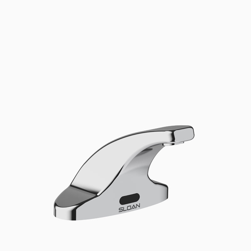 Sloan Standard SF-2350 0.5 GPM Battery-Powered Sensor Faucet, Polished Chrome, Battery with Check Back-Check Tee