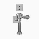 Sloan 111 ESS Exposed Hardwired Sensor Water Closet Flushometer (1.28 GPF), Less Logo, Dual-Filtered Fixed Bypass Diaphragm, 24V, less Logo Polished Chrome