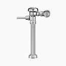 Sloan 117-6.5 Exposed Manual Flushometer, 6.5 gpf, Top Spud, Polished Chrome, 2" Offset, Solid Ring Pipe Support, Sweat Solder Adapter Kit, with