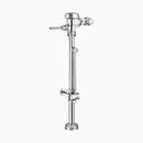 Sloan BPW 1100-1.6 Exposed Manual Flushometer, 1.6 gpf, Top Spud, Polished Chrome, Double Wall Bumper, Dual-Filtered Fixed Bypass Diaphragm