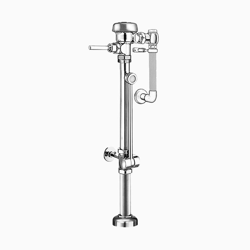 Sloan BPW 1110-1.6 Exposed Manual Flushometer, 1.6 gpf, Top Spud, Polished Chrome