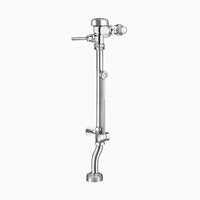 Sloan BPW 1150-1.6 Exposed Manual Flushometer, 1.6 gpf, Top Spud, Polished Chrome, Nickel-Silver Handle