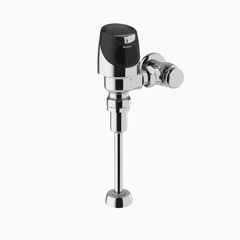 Sloan SOLIS 8186 Exposed Solar-Powered Sensor Urinal Flushometer (0.25 GPF), Carbon Neutral, Polished Chrome