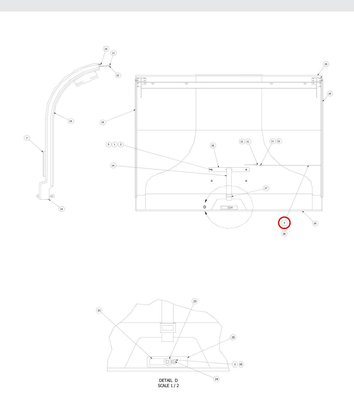 Spartan Tool 44222400 parts diagram, item 5 circled ()