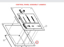 Spartan Tool 64050034 parts diagram, item 1 circled (Control Panel Assembly)