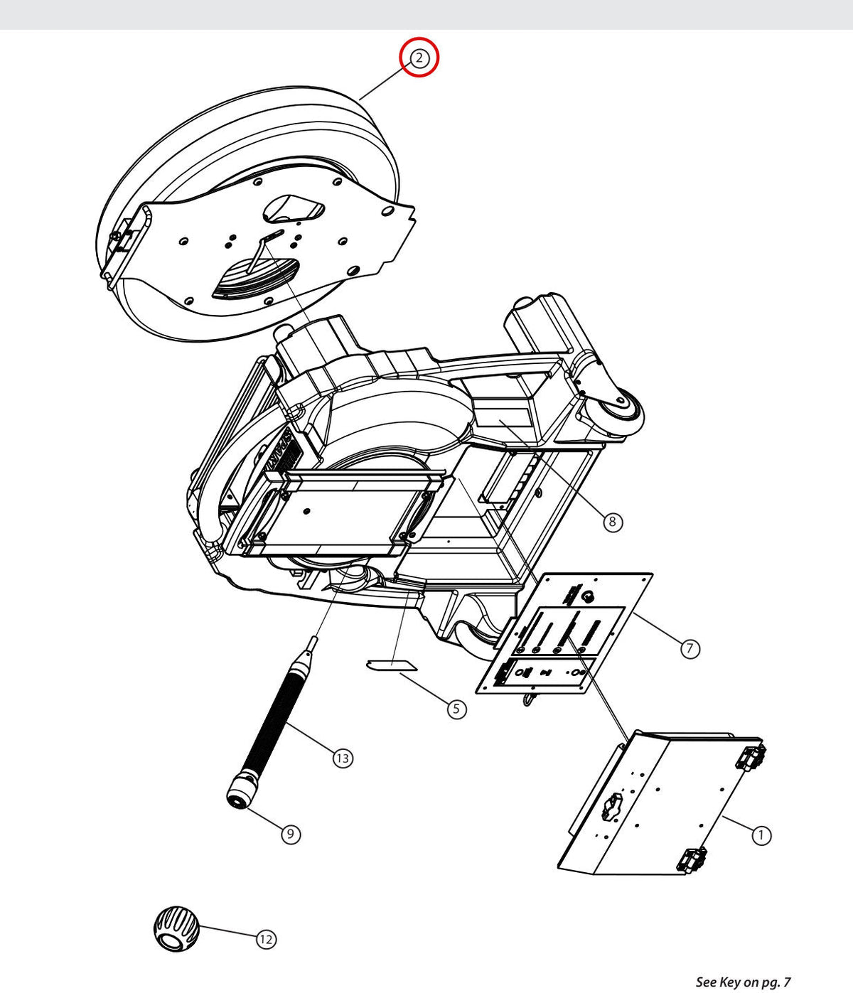 Spartan Tool 64066642 parts diagram, item 2 circled (Traveler 4.0 Final Assembly)