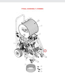 Spartan Tool 72708510 parts diagram, item 28 circled (Model 727 Final Assembly)