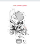 Spartan Tool 72708520 parts diagram, item 30 circled (Model 727 Final Assembly)