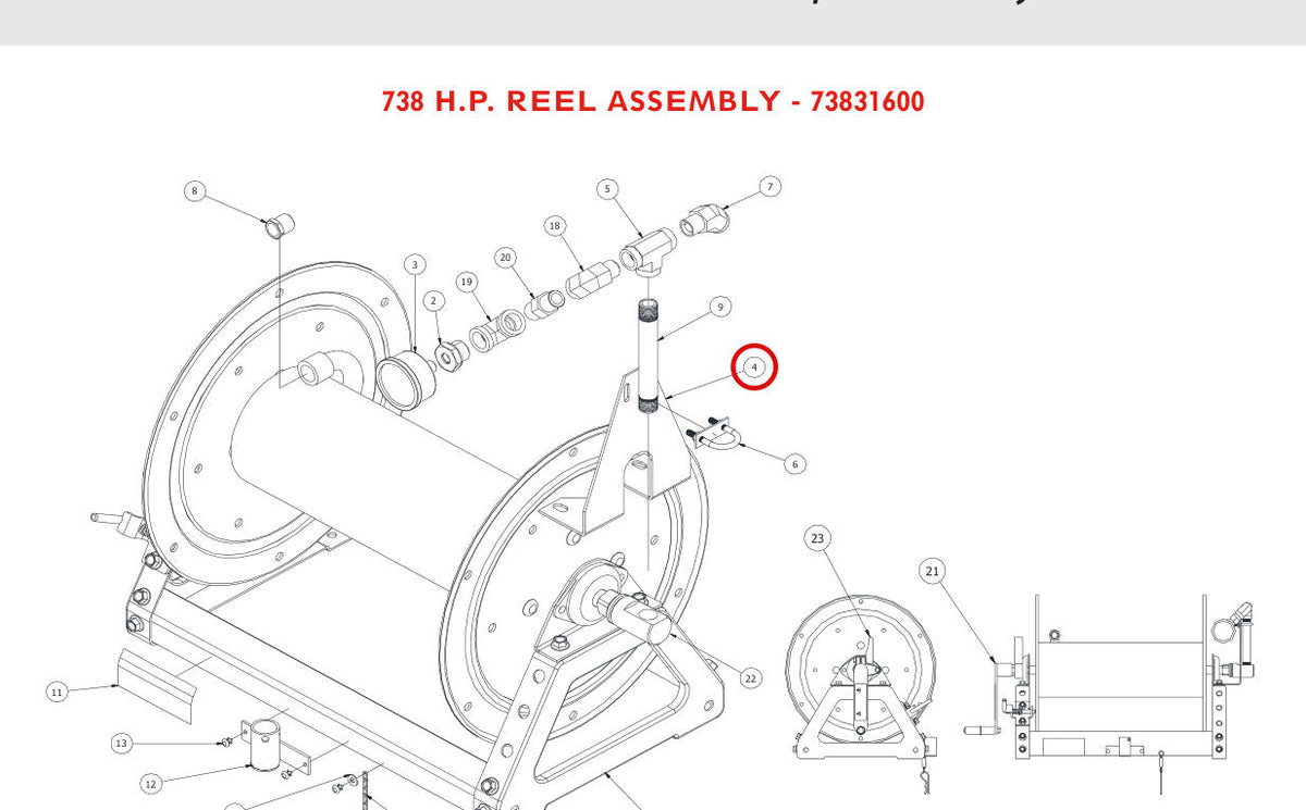 Spartan Tool 73805800 parts diagram, item 2 circled ()