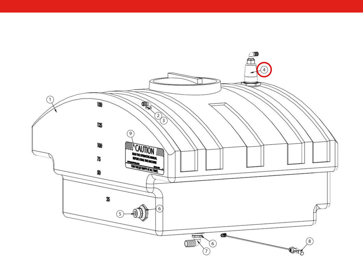 Spartan Tool 73853500 parts diagram, item 1 circled ()