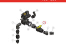 Spartan Tool 75874155 parts diagram, item 2 circled (Assy, Low PSI Valve - Auto - 75874250)