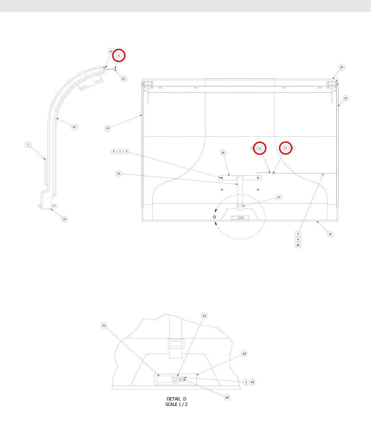 Spartan Tool 77751600 parts diagram, item 7 circled ()