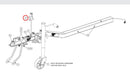 Spartan Tool 79900400 parts diagram, item 8 circled (Hitch Tube Assembly - 73828965)
