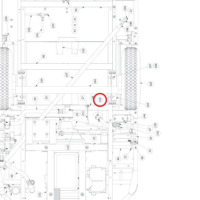 Spartan Tool 79931380 parts diagram, item 220 circled (Elite Soldier Hydro-Jet - 7584E000)