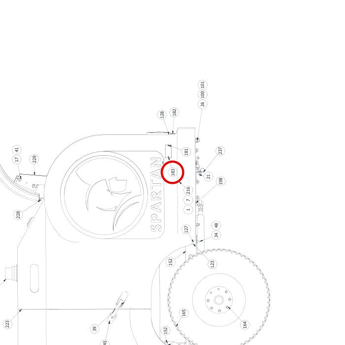 Spartan Tool 79945860 parts diagram, item 137 circled (758 Final Assembly - 75800000)