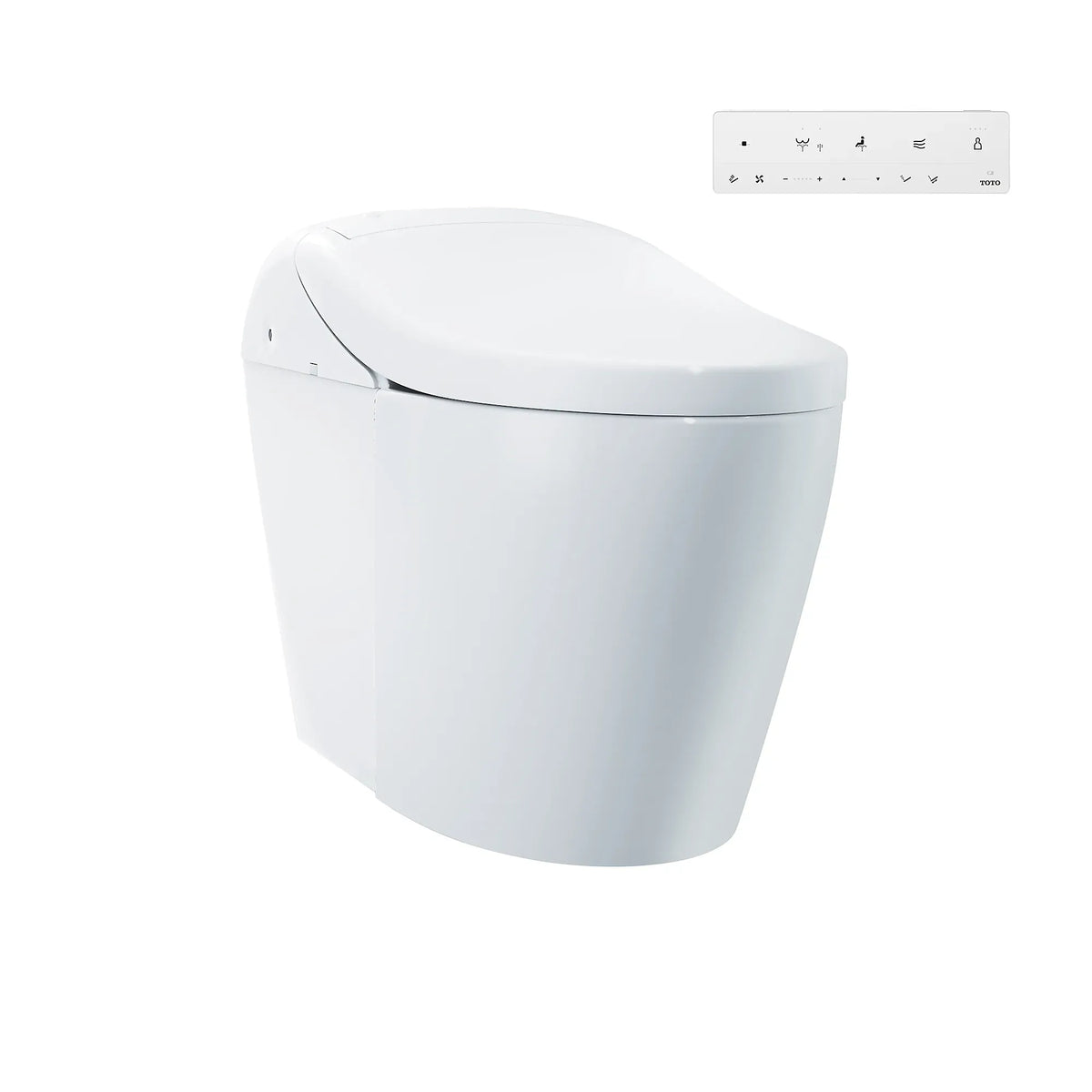 TOTO WASHLET G5A Lite Smart Toilet, 1.2/1.0 GPF Dual Flush, Universal Height, CEFIONTECT, Auto Flush, Skirted, Cotton White - MS7421CEMFG#01