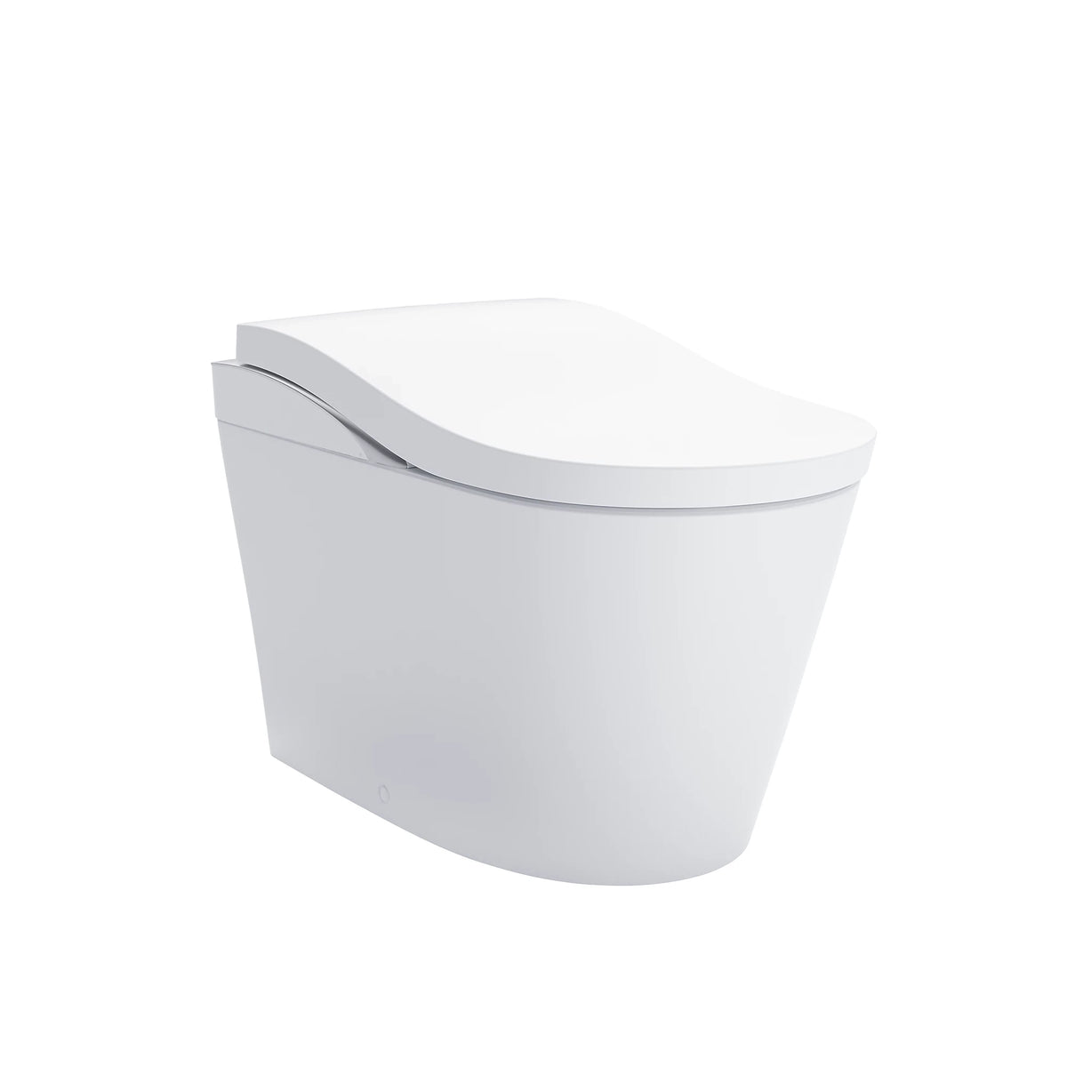 TOTO NEOREST LS Smart Toilet, 1.0/0.8 GPF Dual Flush, Universal Height, CEFIONTECT, Auto Flush, Cotton White with Silver Trim - MS8732CUMFG#01S