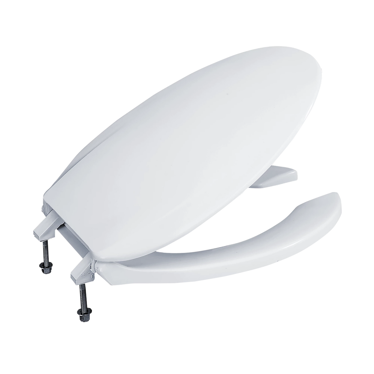 TOTO Commercial Toilet Seat, Elongated, Open Front With Cover, Cotton White - SC134#01