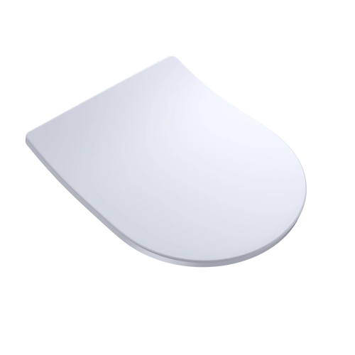 TOTO Slim SoftClose Toilet Seat, D-Shape, for RP Compact Wall-Hung Bowl, Cotton White - SS227#01