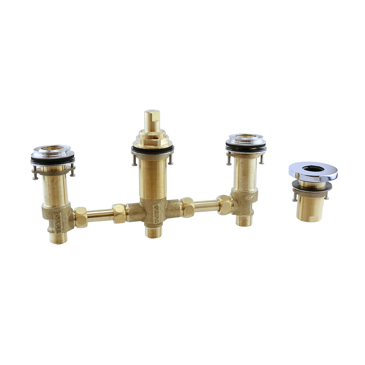 TOTO Four-Hole Roman Tub Filler Rough-In Valve for GO, GR, GS and LB Tub Fillers, Matte Black (Rough-In Tubes Sold Separately) - TBN01202U#MBL