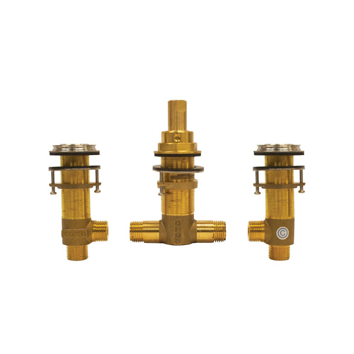 TOTO Three-Hole Roman Tub Filler Rough-In Valve for GE, GM, GB and GF Tub Fillers (Rough-In Tubes Sold Separately) - TBN02201U