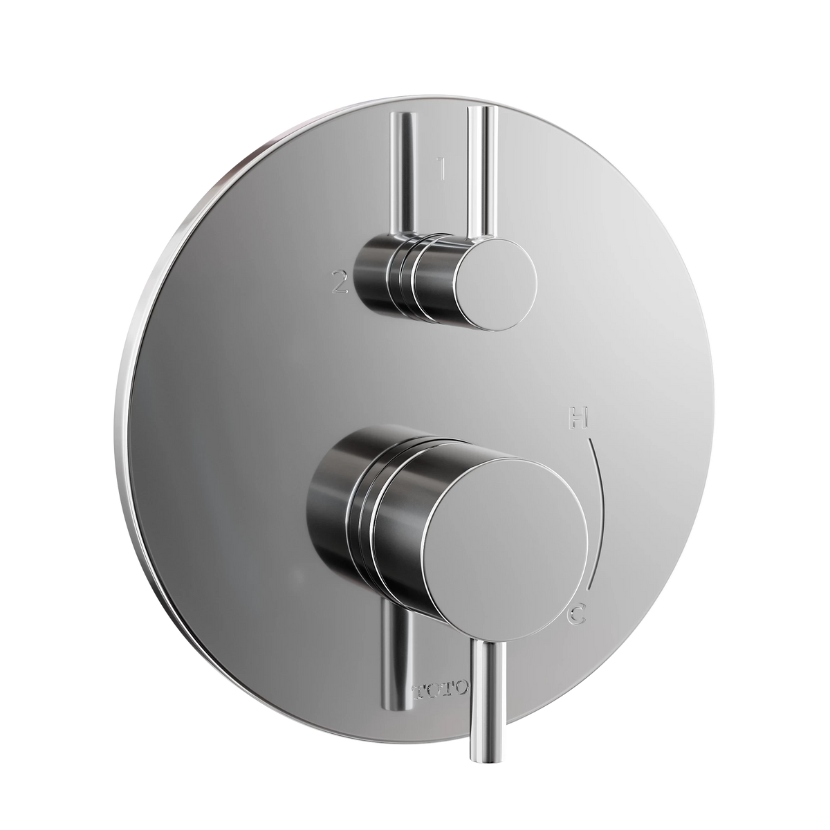 TOTO G Series Pressure Balance Shower Valve Trim with Diverter, Round, Polished Chrome (Requires Rough-In TSPVM) - TBV01802U#CP