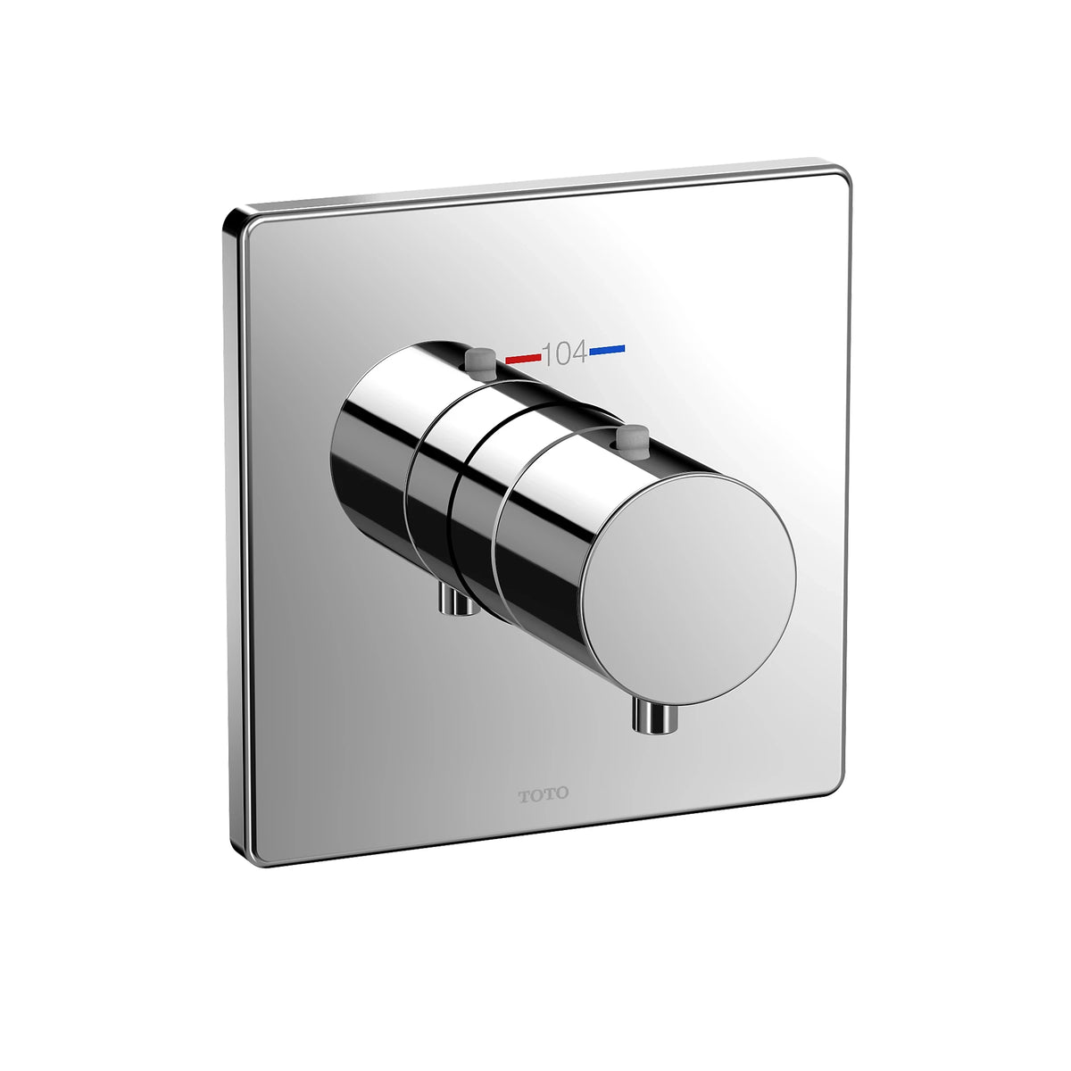 TOTO G Series Thermostatic Shower Valve Trim, Square, Polished Chrome (Requires Rough-In TBN01001U) - TBV02401U#CP