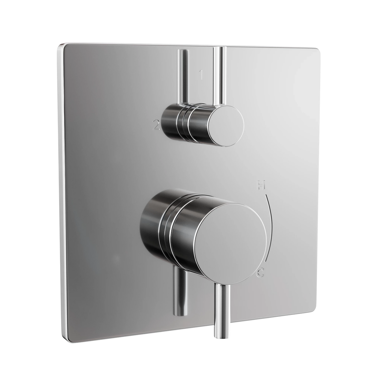 TOTO G Series Pressure Balance Shower Valve Trim with Diverter, Square, Polished Chrome (Requires Rough-In TSPVM) - TBV02802U#CP