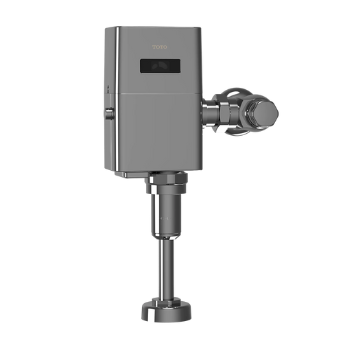 TOTO ECOPOWER Touchless Urinal Flush Valve, 0.5 GPF, Exposed, with 3/4" Top Spud Vacuum Breaker Set, Polished Chrome - TEU1LA12#CP